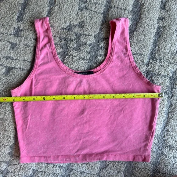 Forever 21 Pink Crop Tank Top - Picture 3 of 5